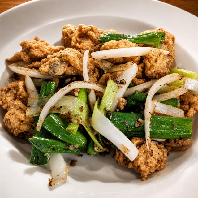 Sụn Gà Rang Muối / Chicken Knee Soft Bone with Salt & Pepper.