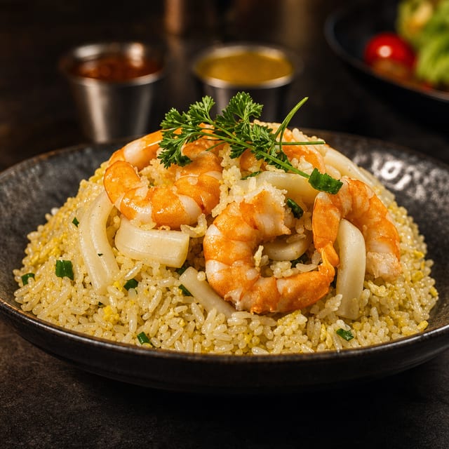 Cơm Chiên Đồ Biển / Seafood Fried Rice.