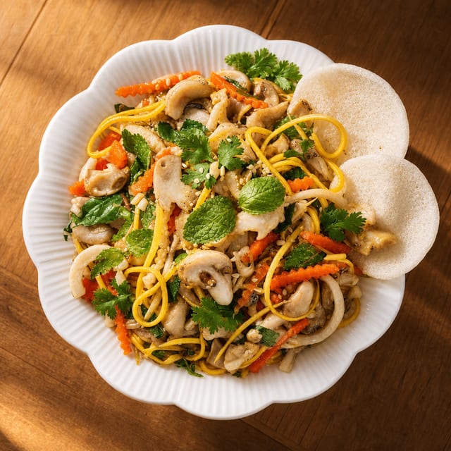 Gỏi Ốc Giác / Vietnamese Conch Salad.