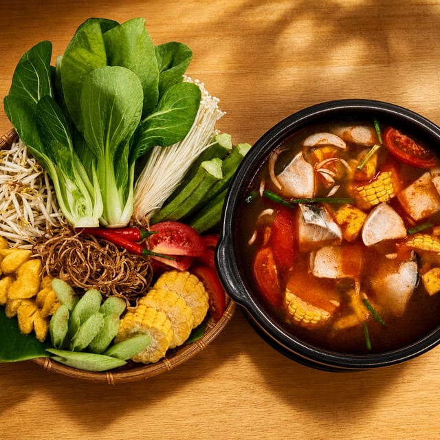 Lẩu Cá Tầm / Sturgeon Hotpot.