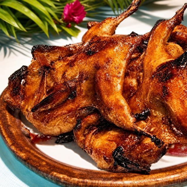 Chim Cút Nuong/ BBQ Quails.