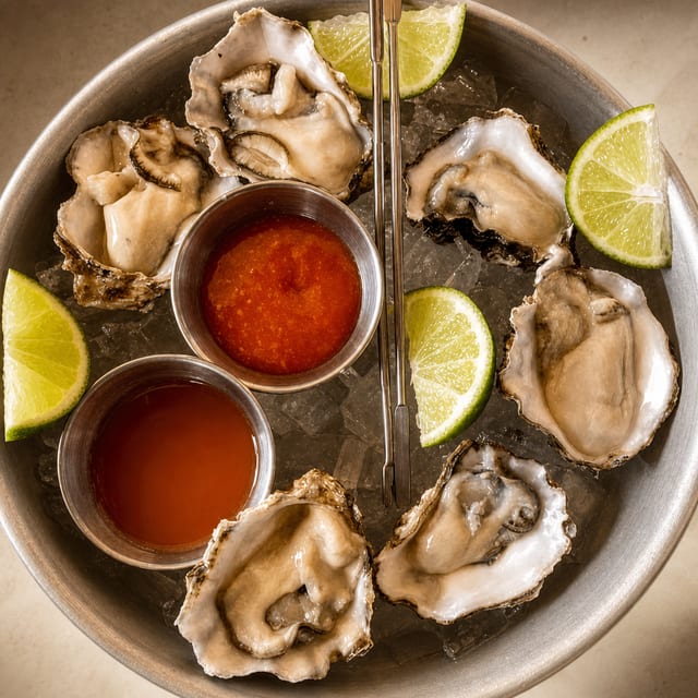 Hàu Sống / Raw Premium Oysters.