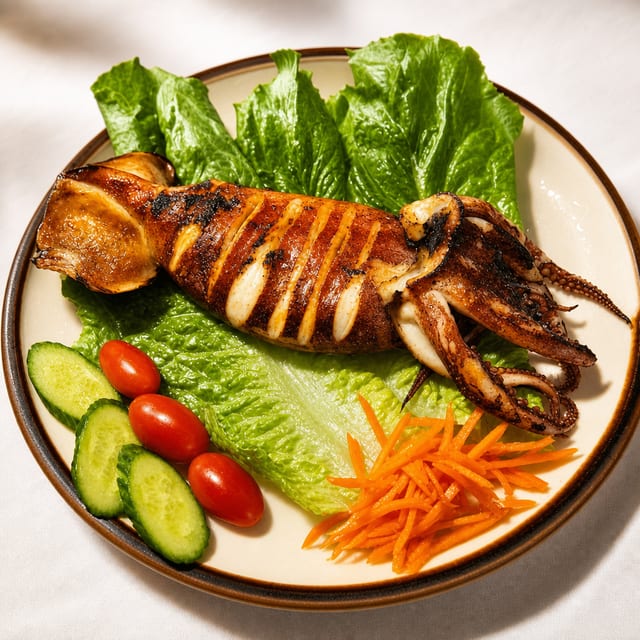 Mực Ong Nướng / Grilled Jumbo squid (Copy).