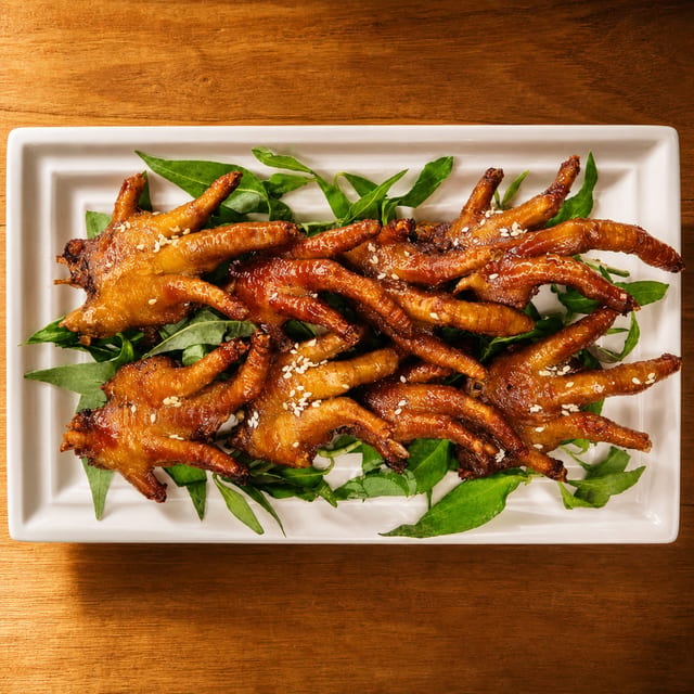 Chân Gà Nướng / Grilled Chicken Feet.