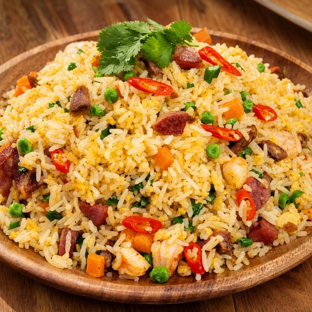 Seafood Fried Rice / Com Chien Hai San (Tray).