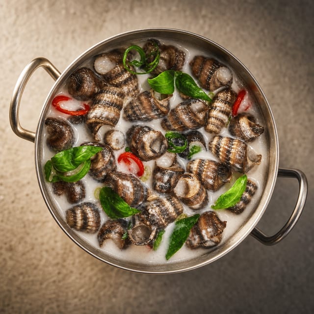 Snails in Coconut / Ốc Len Xào Dừa.