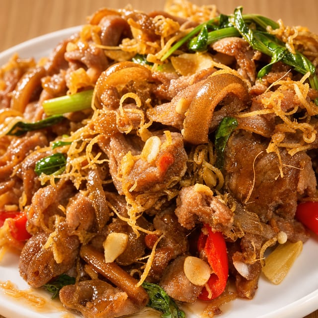 De Xào Sả Ớt / Stir Fried with Lemongrass & Chili.