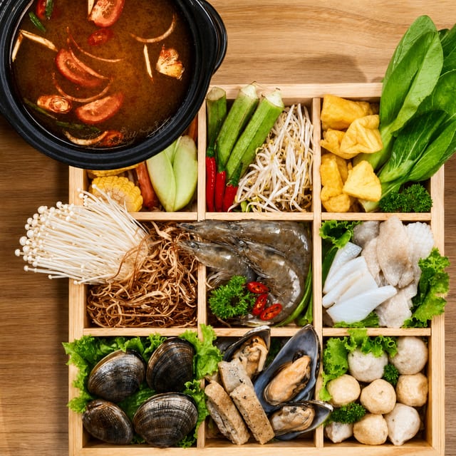 Lẩu. Đồ Biển / Seafood Hotpot.