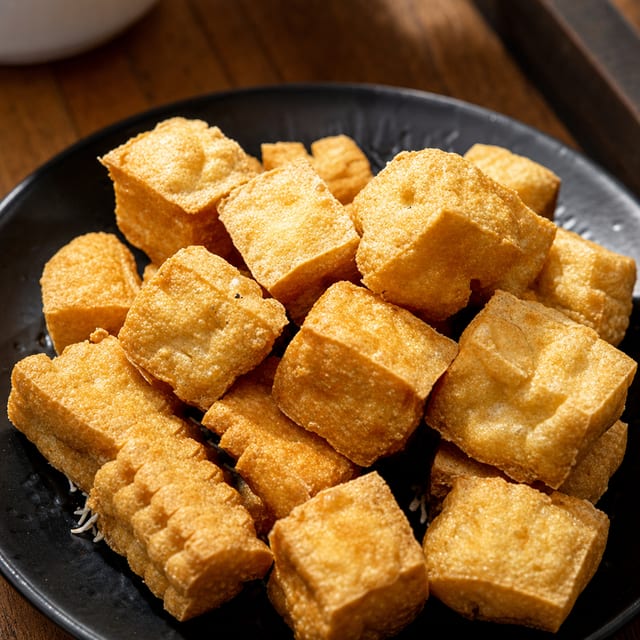 Đậu Hủ Chiên Nước Mắm / Fried with Fish Sauce.