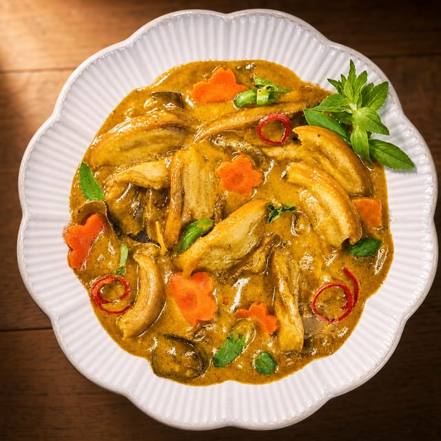 Heo Rừng Xào Lăn / Sautéed with Curry, Turmeric, Coconut Milk.
