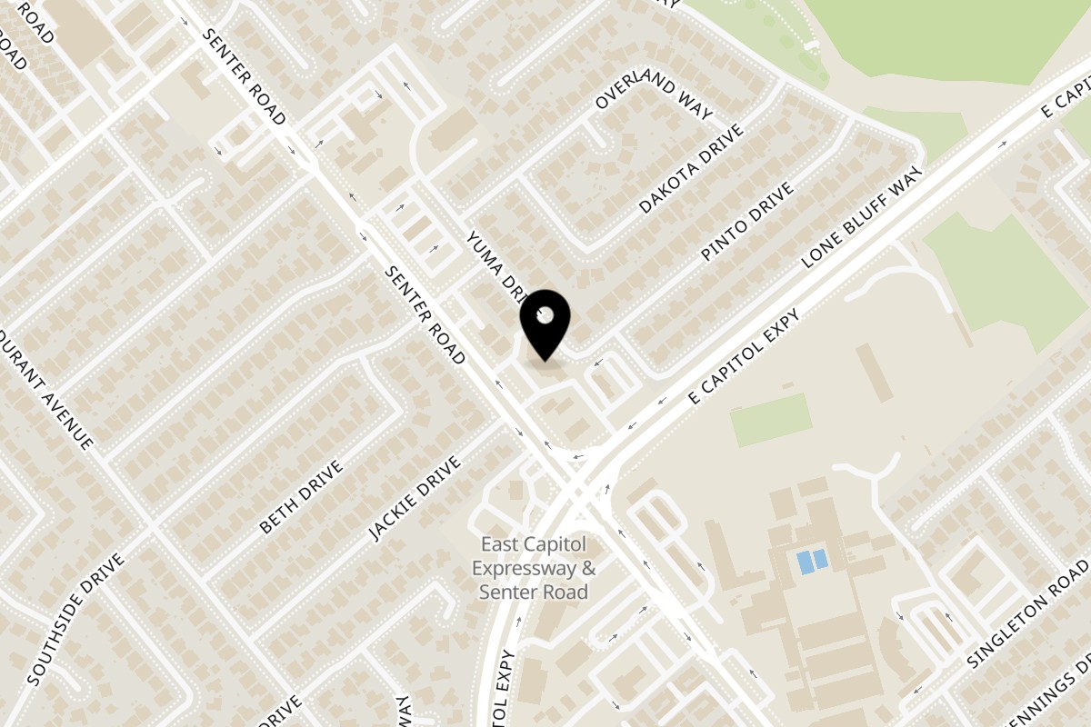 Map showing the location of Oc Lau Nuong on 3126 Senter Rd in San Jose